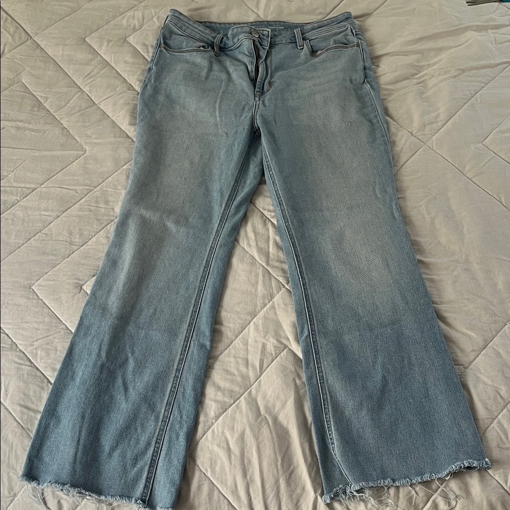 Old Navy High Rise Wow Flare Light Wash